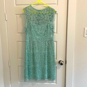 Betsy Johnson light blue/mint lace dress.